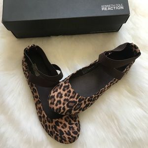 Kenneth Cole Leopard Print ballerina flats